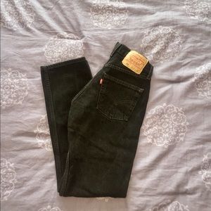 501 Levi black denim jeans vintage